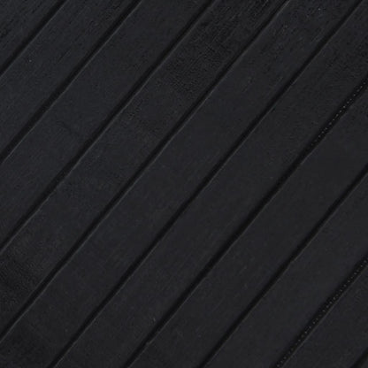 Alfombra Rectangular Bambú Negro 100x400 Cm / Vetonek_5