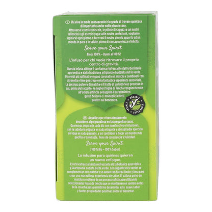 Yogi Tea Chá Verde Biológico e Matcha Limão, 17 saquetas