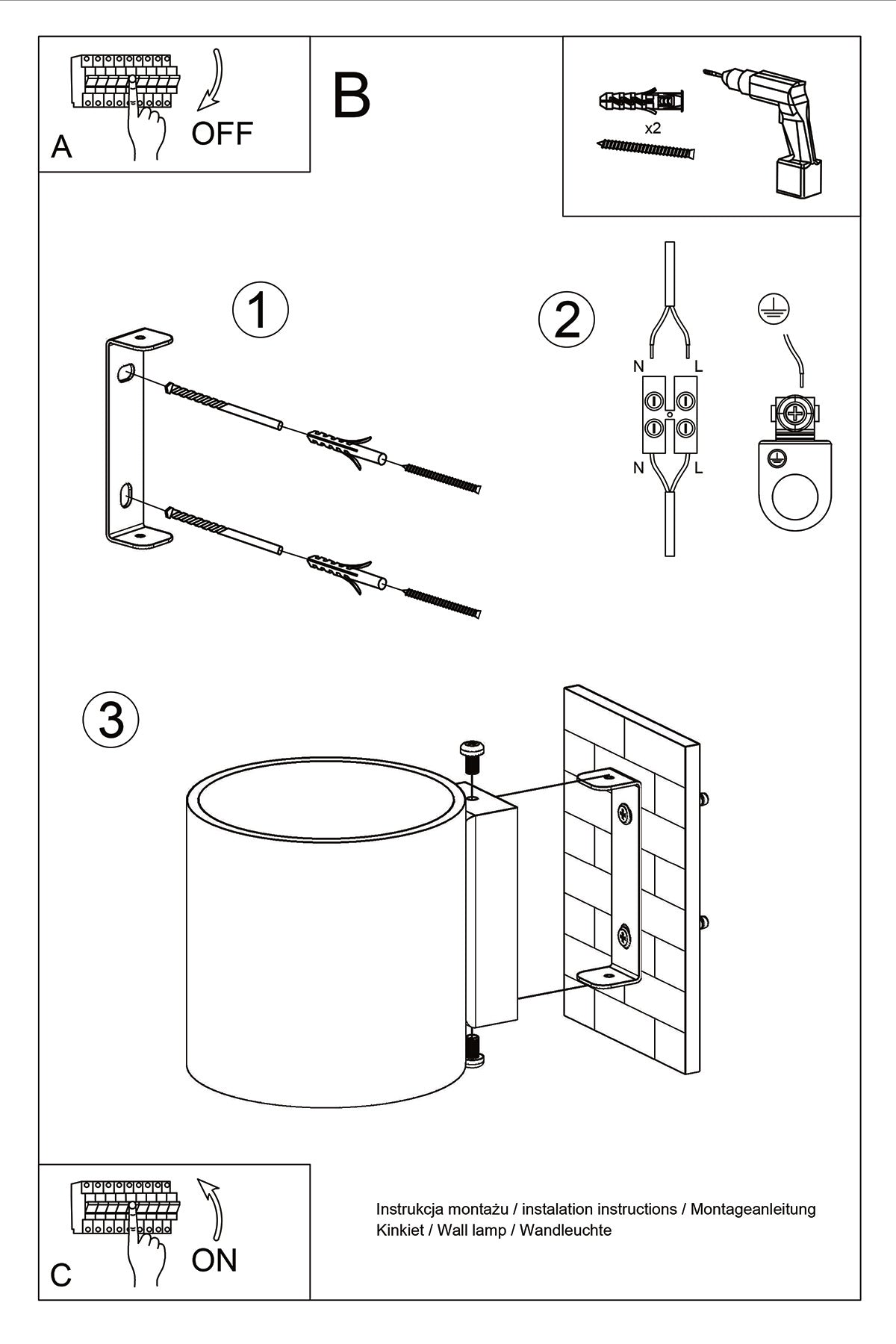 Aplique De Pared Orbis 1 Gris, G9_2