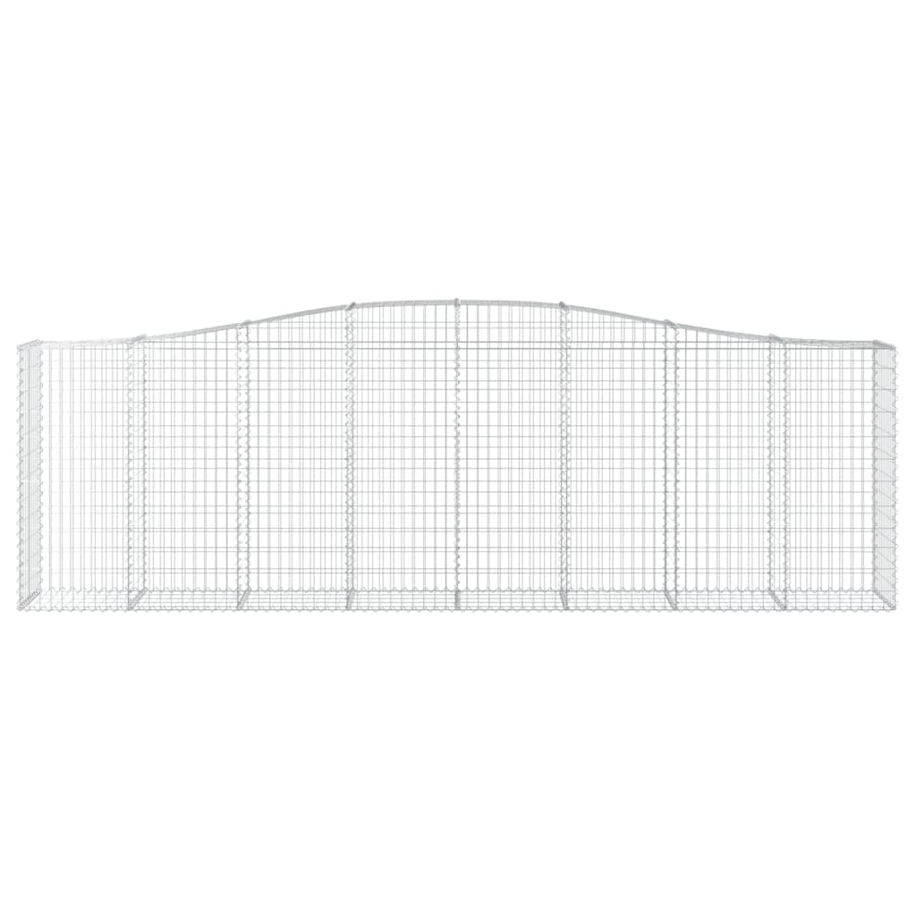Cestas De Gaviones 3 Uds Forma De Arco Hierro 400x50x120/140 Cm_3