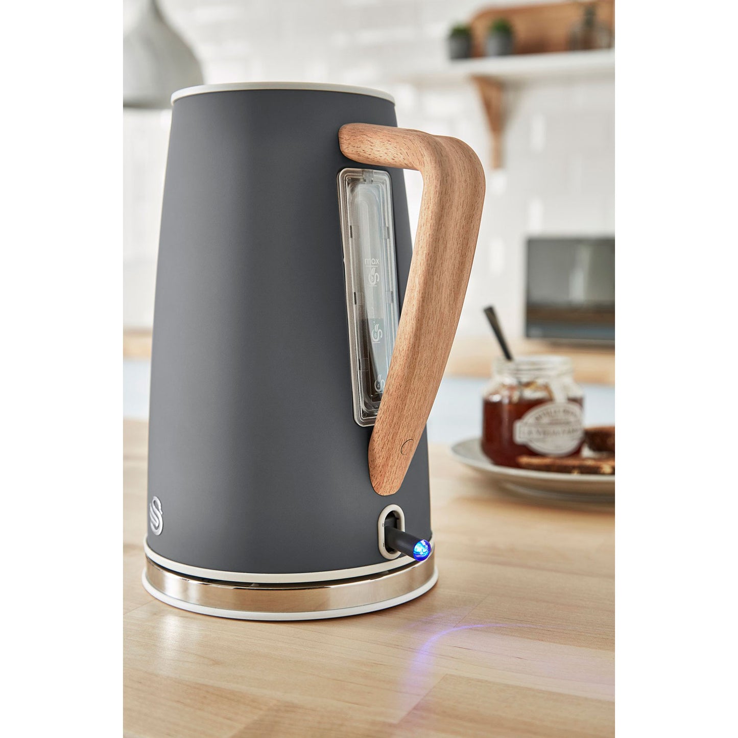 Swan Nordic Hervidor Agua Eléctrico Ultra Rápido, 1,7 L, Sin Bpa, Resistencia Oculta, Inalámbrico, Sk14610gryneu, Gris_2