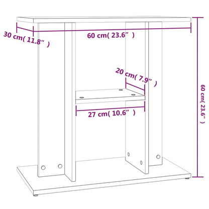 Vidaxl Soporte Para Acuario Madera Ingeniería Roble Marrón 60x30x60 Cm_2