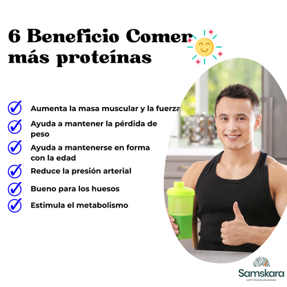 Proteína De Calabaza Bio - 500g | Proteína Vegetal Ecológica Vegana Para Batidos Y Repostería, Sin Azúcares Añadidos_5