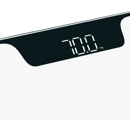 Báscula De Baño Digital Alta Precisión 180kg, Pantalla Led Apagado Automático, Vidrio Templado Adler Ad8174w Blanco_4