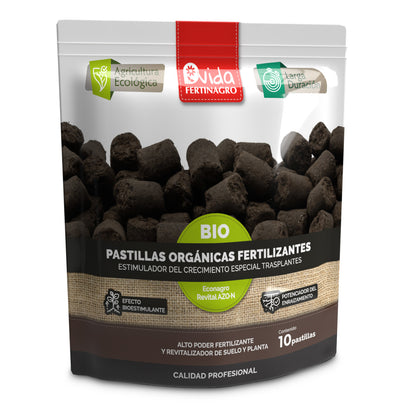 Comprimidos de fertilizante orgânico BIO Fertinagro 10 comprimidos