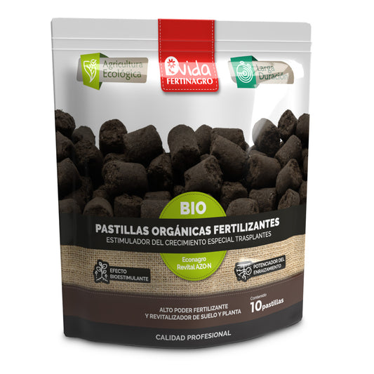 Comprimidos de fertilizante orgânico BIO Fertinagro 10 comprimidos