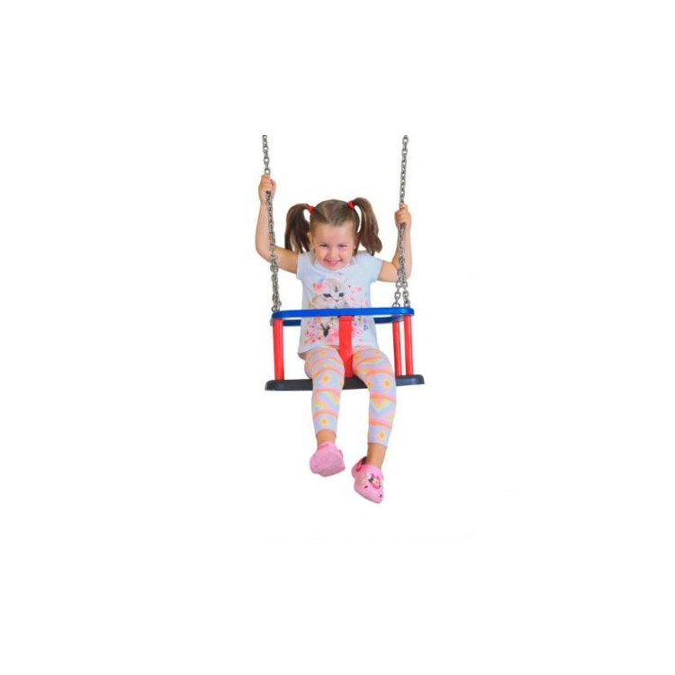 Asiento De Bebe De Caucho Con Cadenas Inox Masgames Classic._1