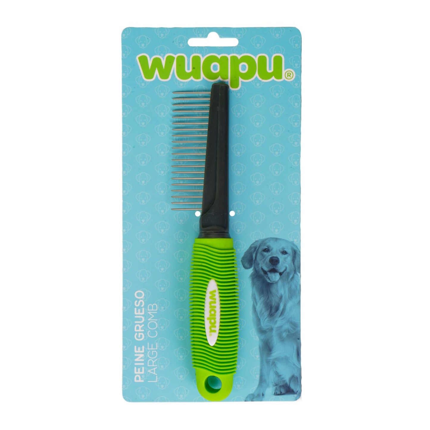 Peine Grueso Wuapu, Peine Ergonómico Grueso Para Perros, Ideal Para Pelajes Largos Y Gruesos_0