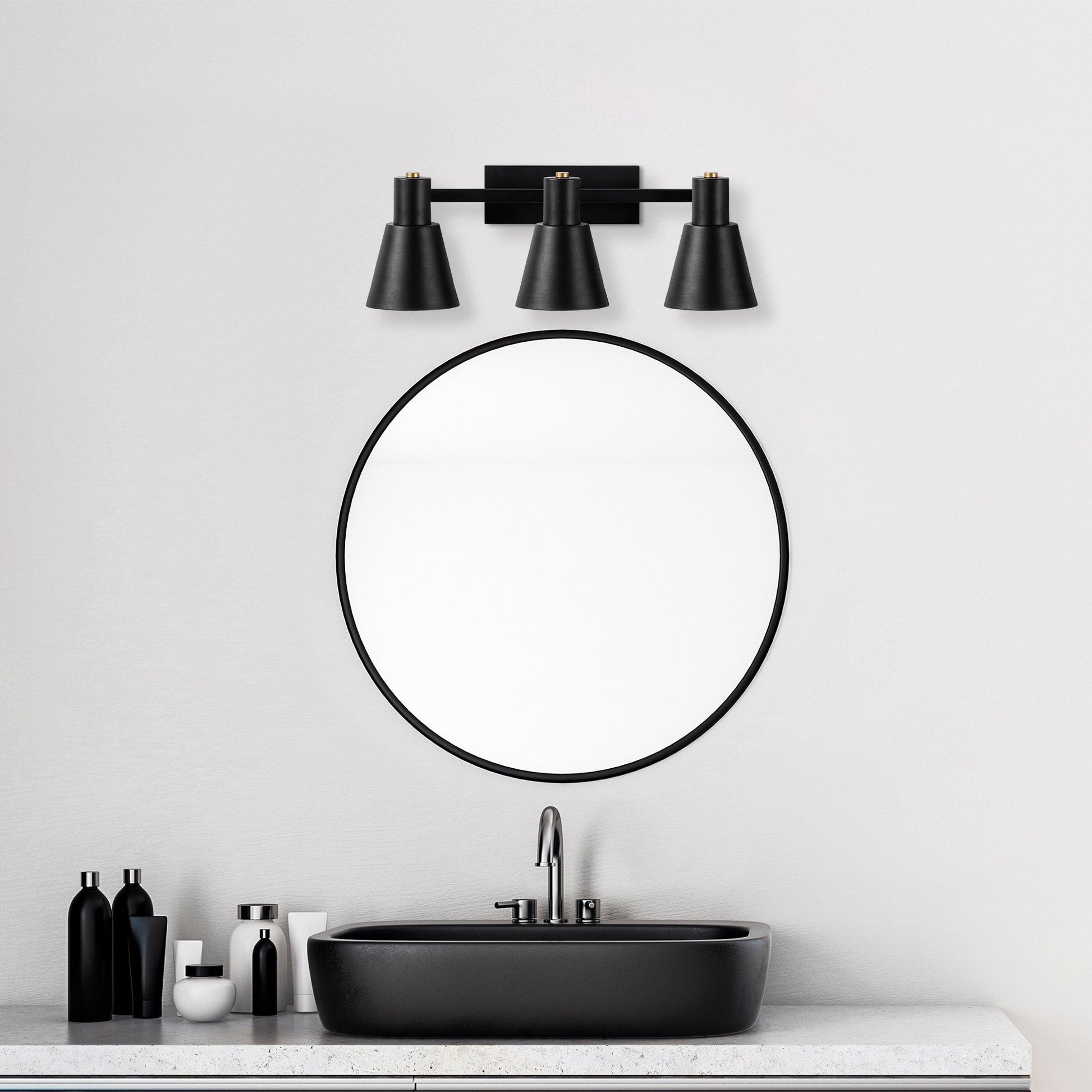 Aplique De Pared, Metal , Negro, 60x21x21, Casquillo 3 X E27 Max 40 W