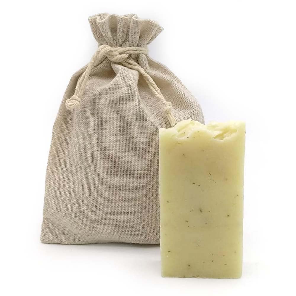 Jabón Natural Árnica 90g En Bolsa Regalo De Yute. Reduce Inflamación Y Mejora Varices. Antiinflamatorio Y Antibacteriano_1