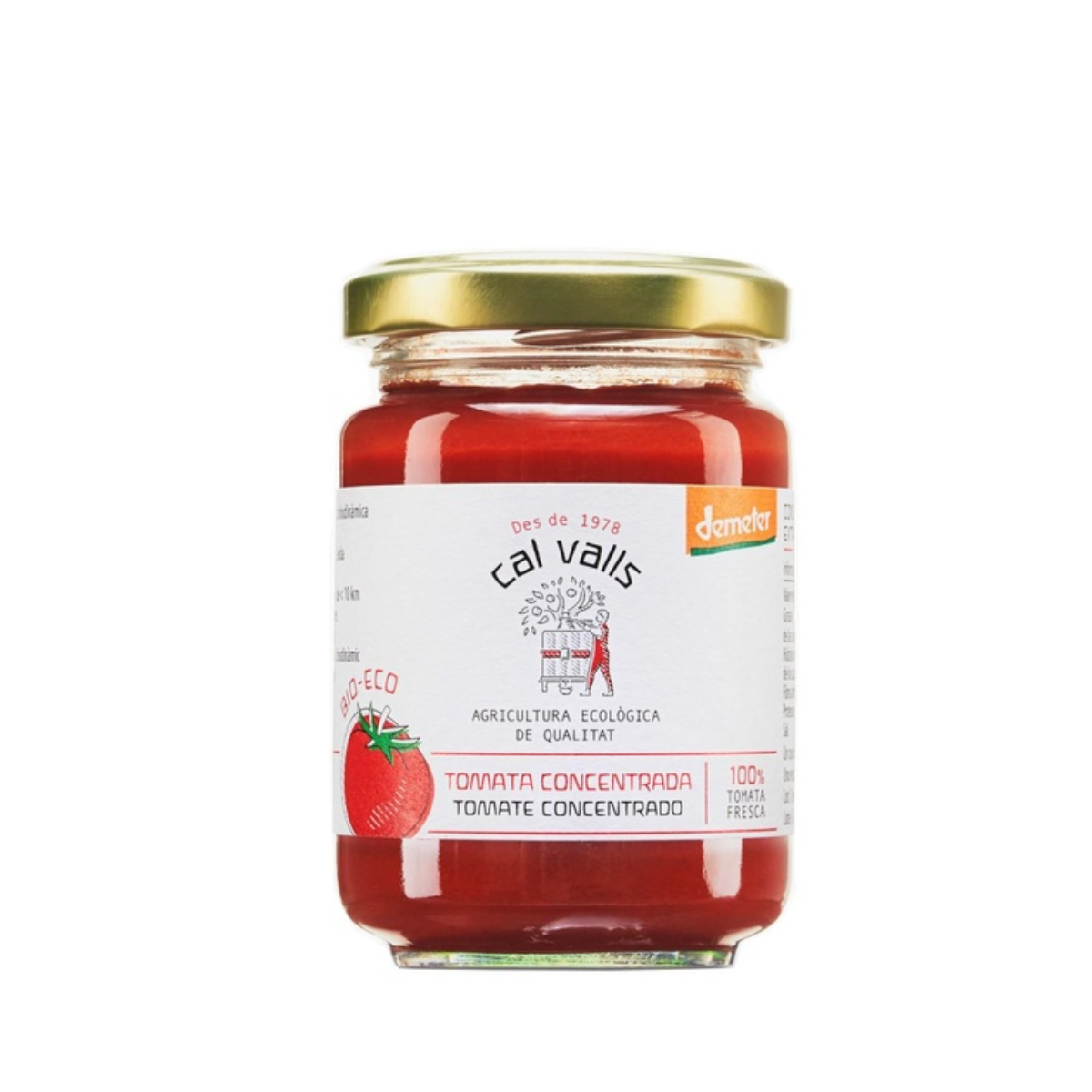 Concentrado de tomate biológico/Demeter Cal Valls 125g