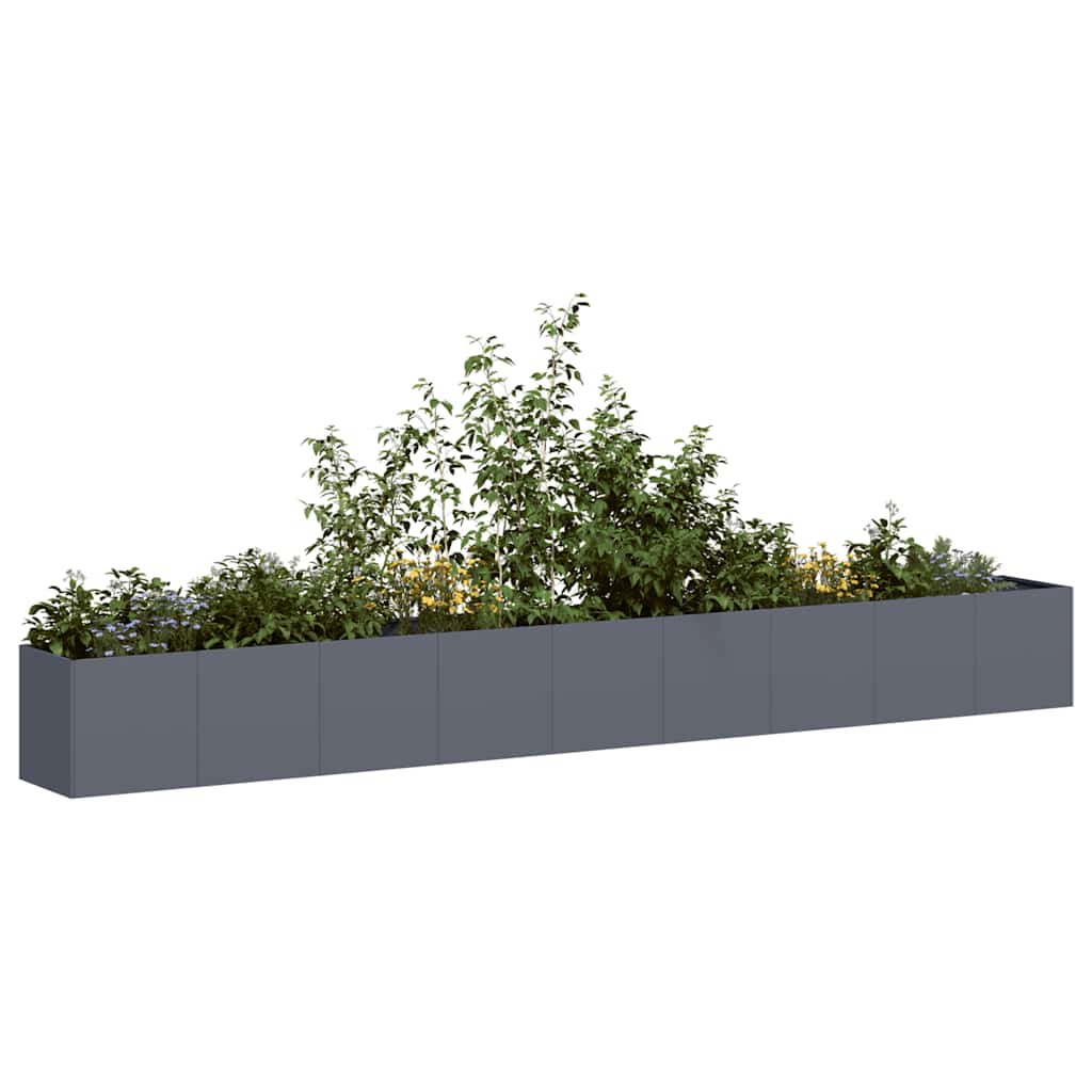 Jardinera De Acero Laminado En Frío Antracita 360x40x40 Cm_1