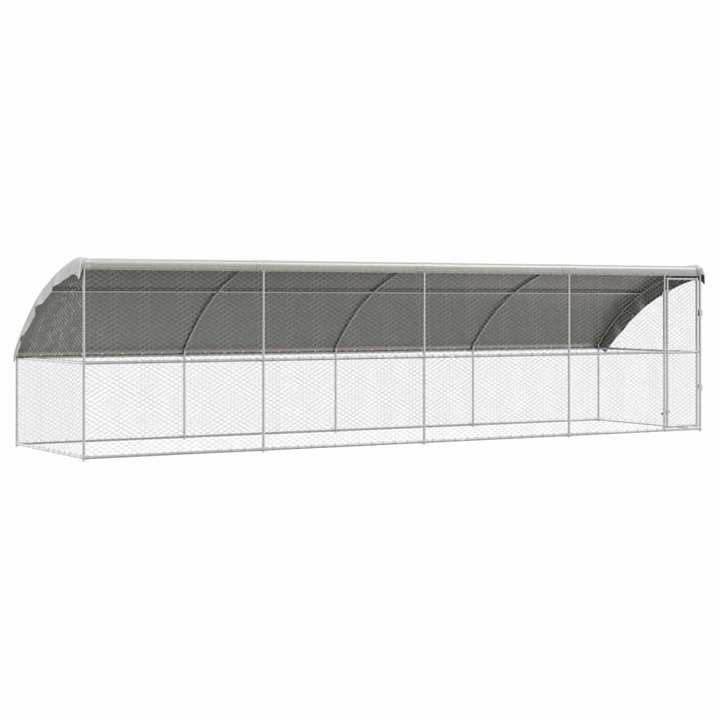 Refugio Para Perros 4 Pcs Plateado 8 X 2 X 2 M_0