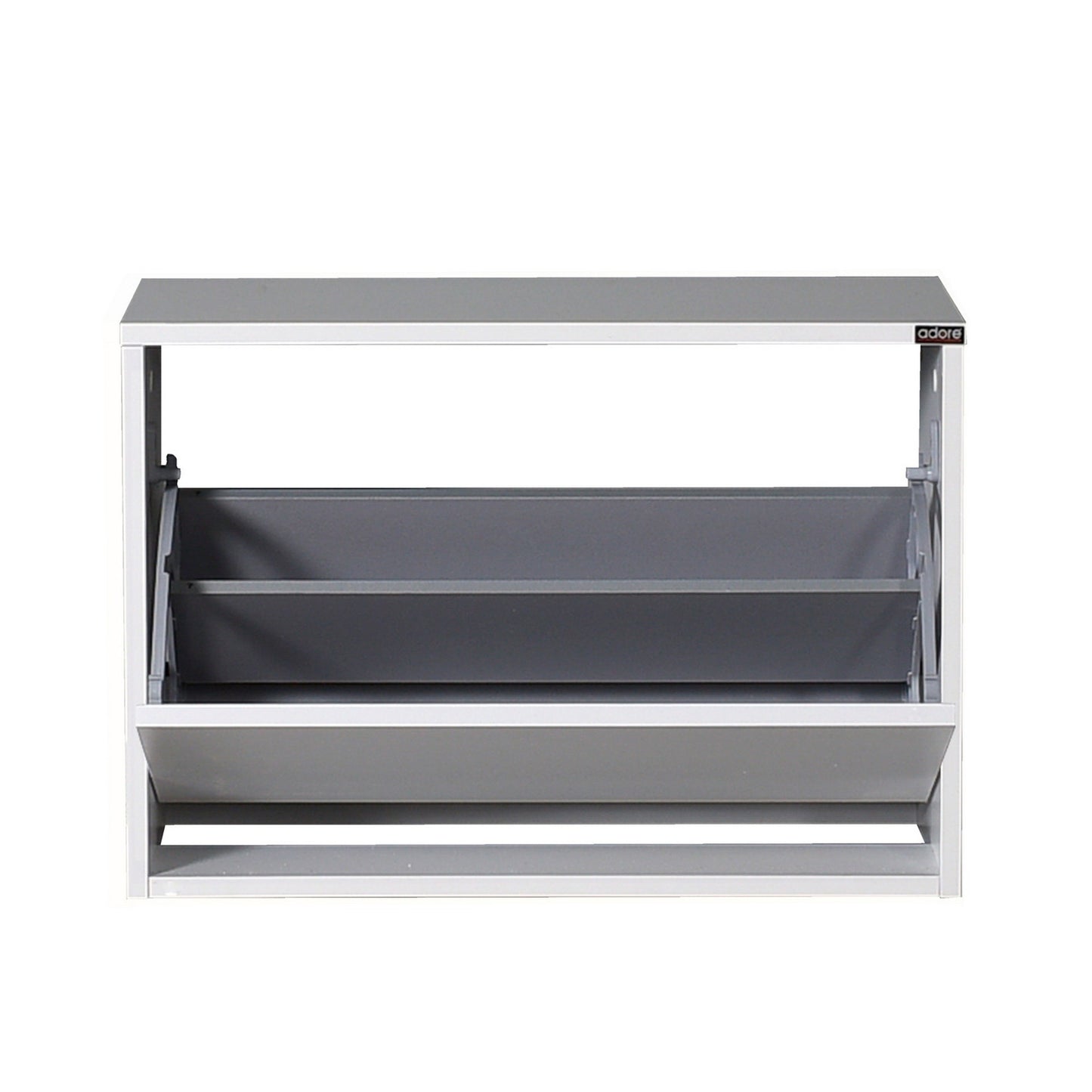 Zapatero,100% Tablero De Aglomerado Rechapado En Melamina, Color Blanco