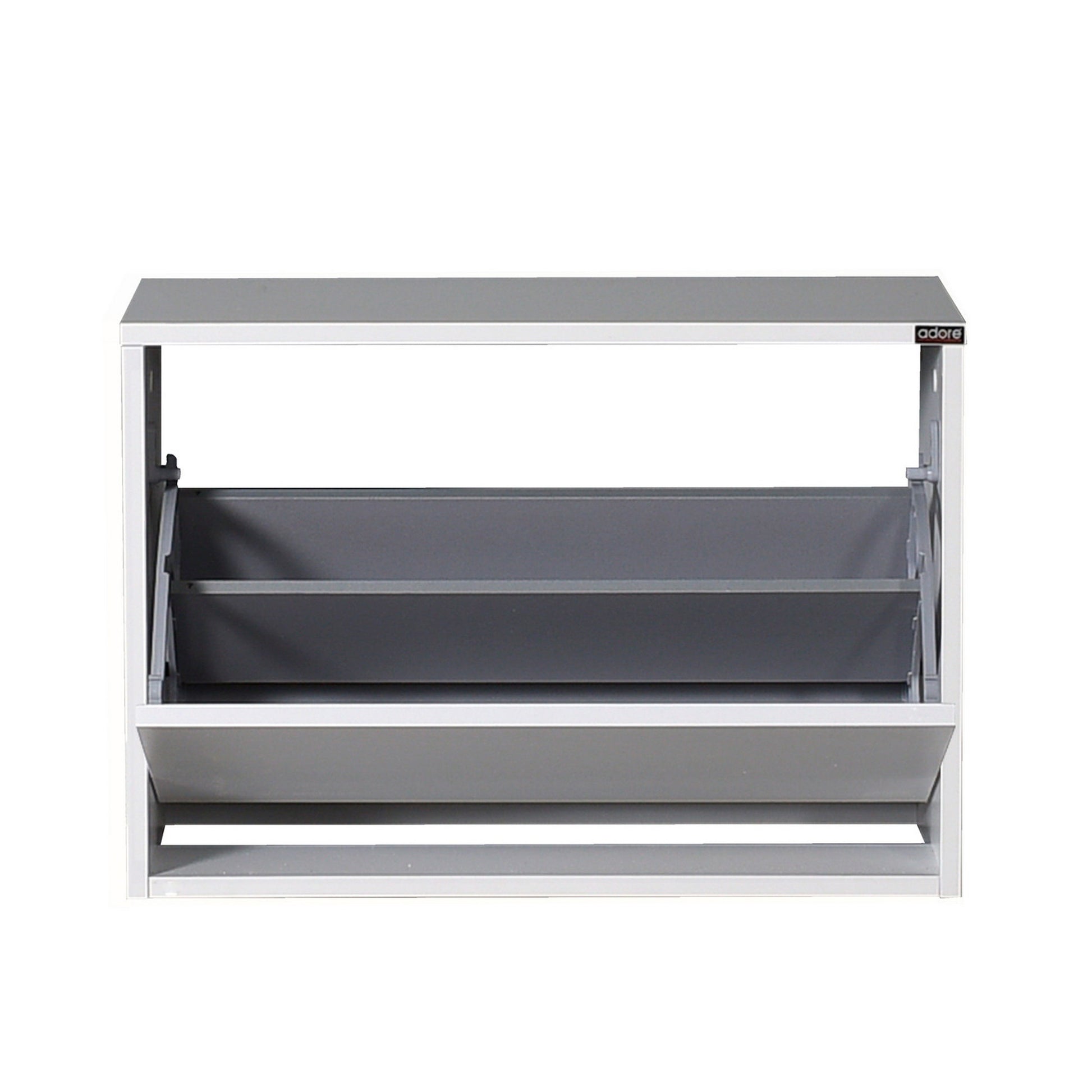 Zapatero,100% Tablero De Aglomerado Rechapado En Melamina, Color Blanco