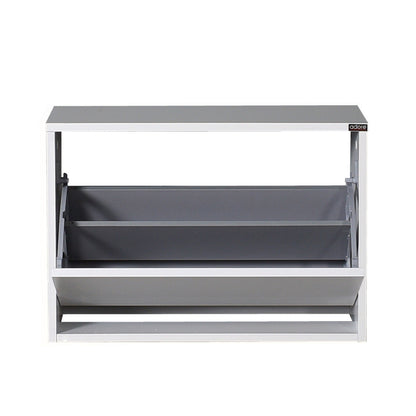 Zapatero,100% Tablero De Aglomerado Rechapado En Melamina, Color Blanco