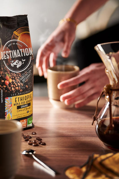 Café moído etíope mocha 100% arábica BIO Destination 250 g