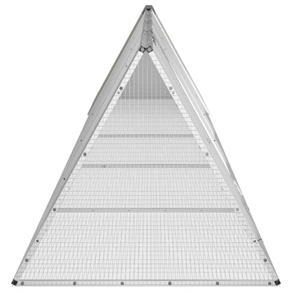Jaula Para Conejos Acero Galvanizado Gris 504,5x80,5x71 Cm_3