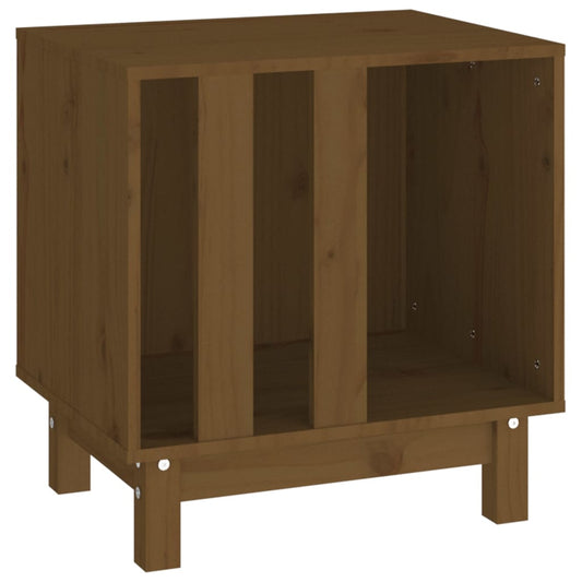 Cama Para Perros Madera Maciza Pino Marrón Miel 50x40x52 Cm_0