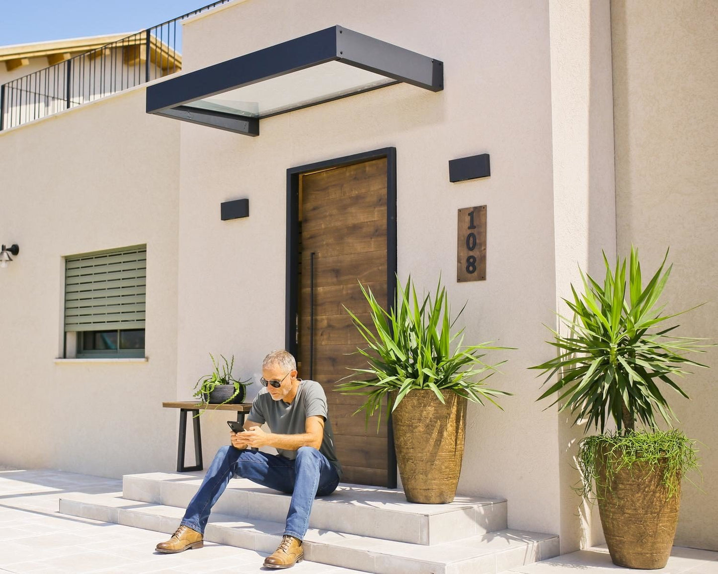 Sophia Door Canopy 95x160 cm Transparente Canopia