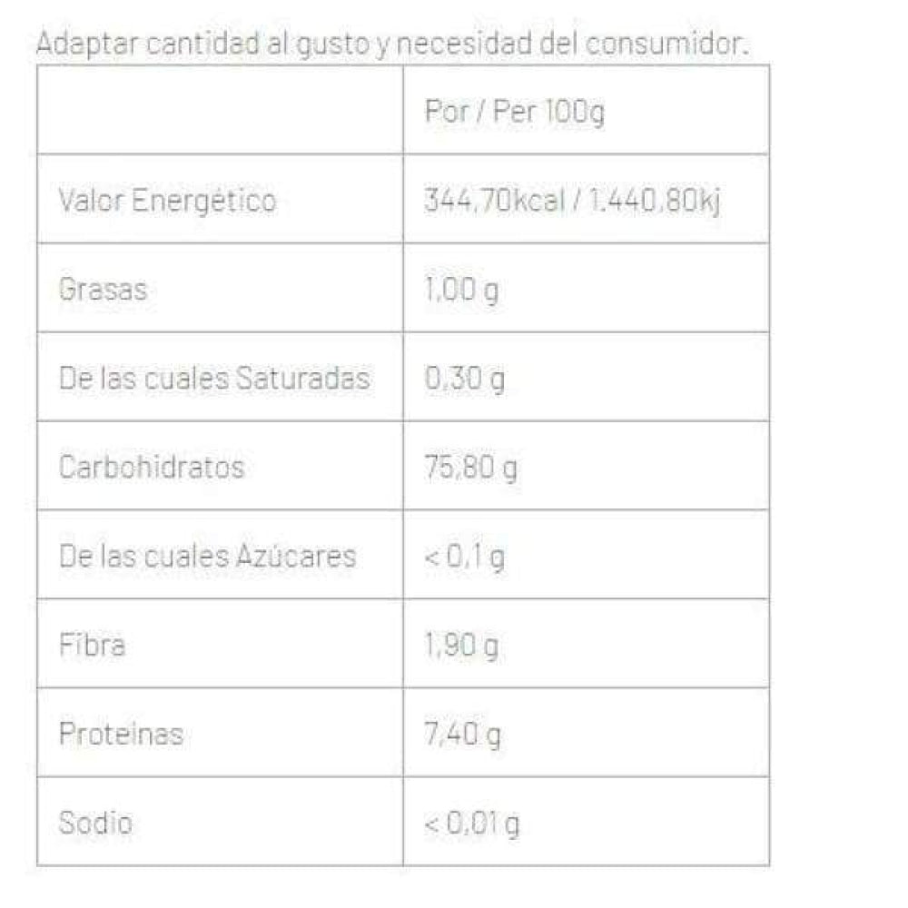 Instant Rice Flour 1.5 Kg Chocolate Blanco_1