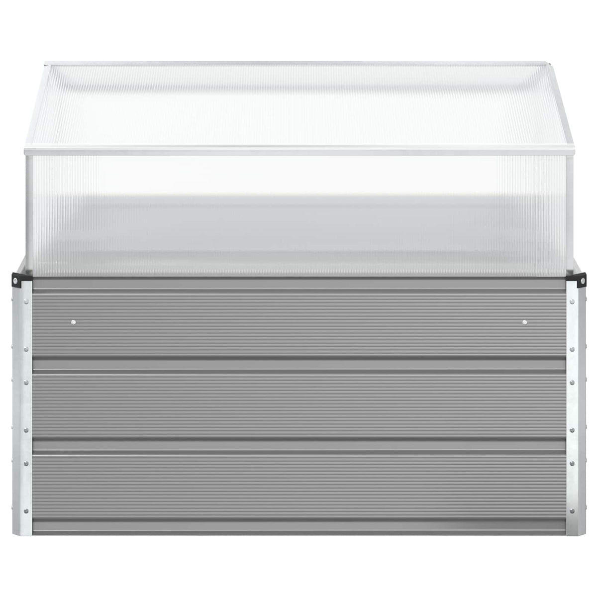 Jardinera Gris Claro 100 X 100 X 77 Cm Acero Galvanizado_3