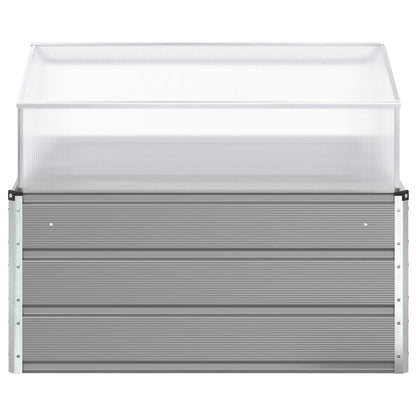 Jardinera Gris Claro 100 X 100 X 77 Cm Acero Galvanizado_3
