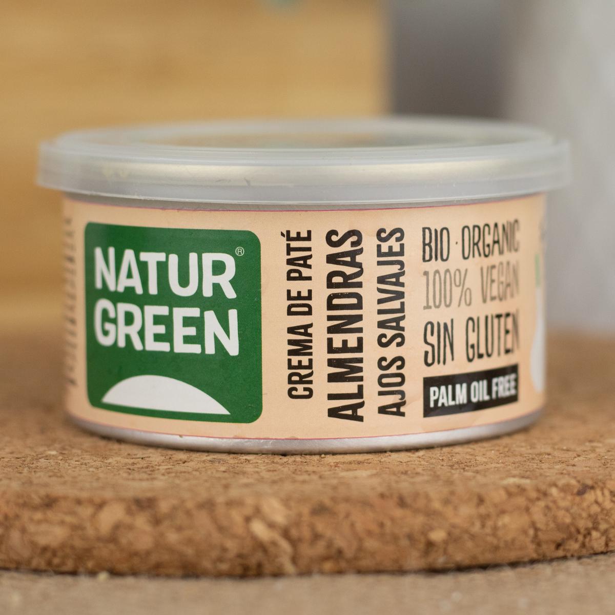 Creme de Paté de Amêndoa e Alho Selvagem Naturgreen 130 g