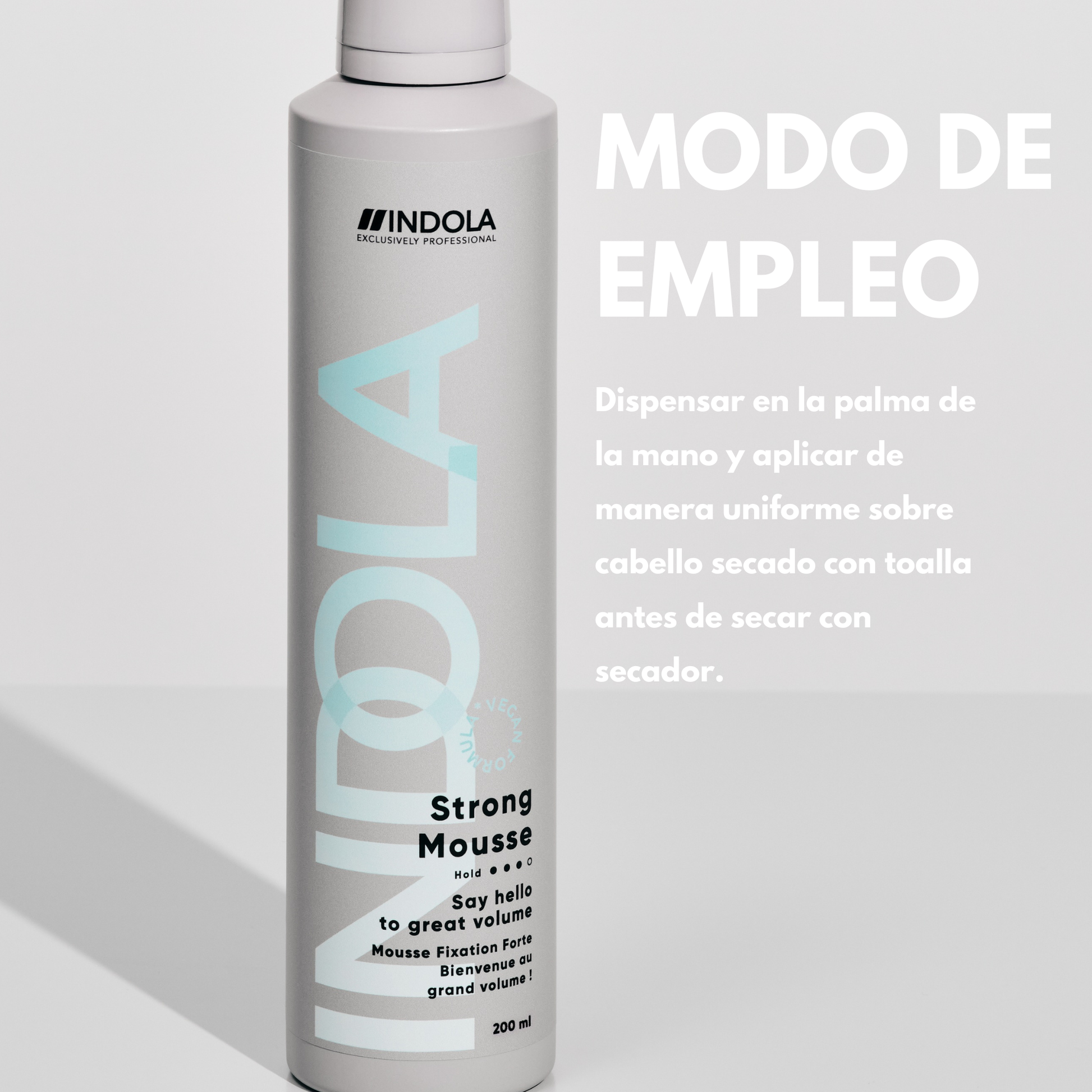 Indola Espuma De Fijación Fuerte Profesional 200ml_4