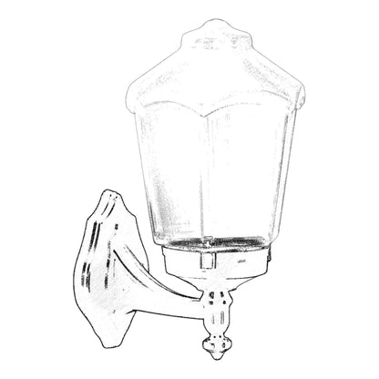 Aplique De Pared Para Exterior, Abs , Negro, 25x20x34, Casquillo E 27 Max 60 W