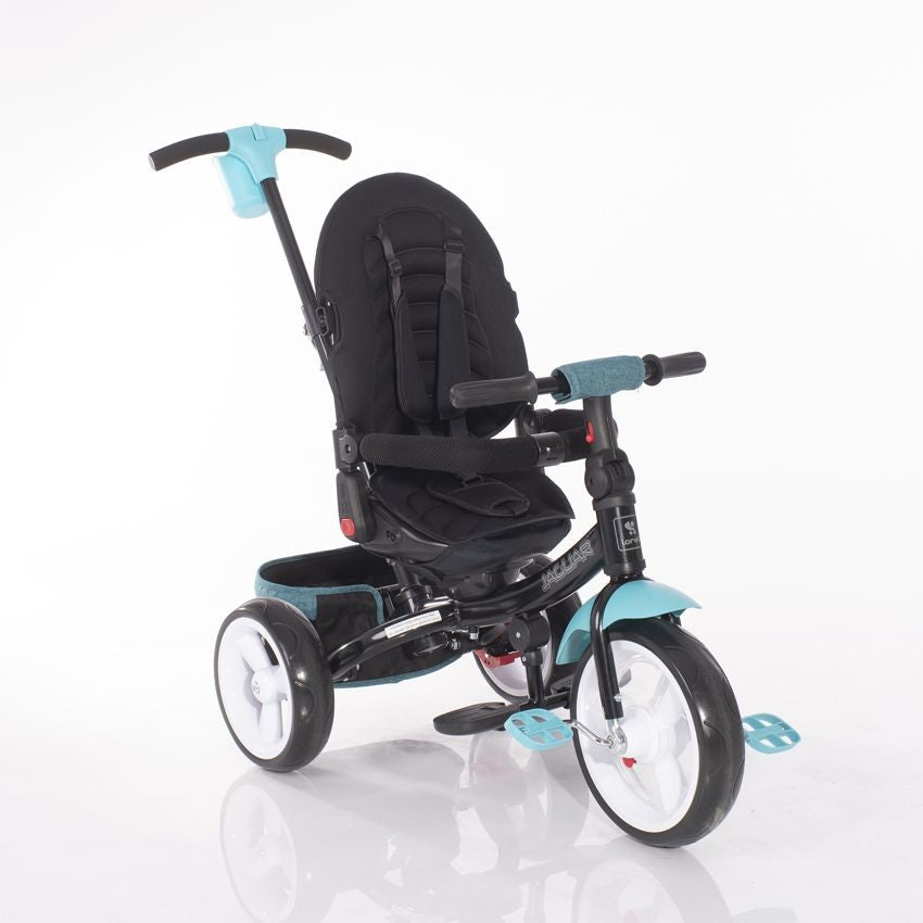 Triciclo Evolutivo Jaguar Con Capota , Asiento Giratorio 360º Y Ruedas Eva Grey Luxe_3