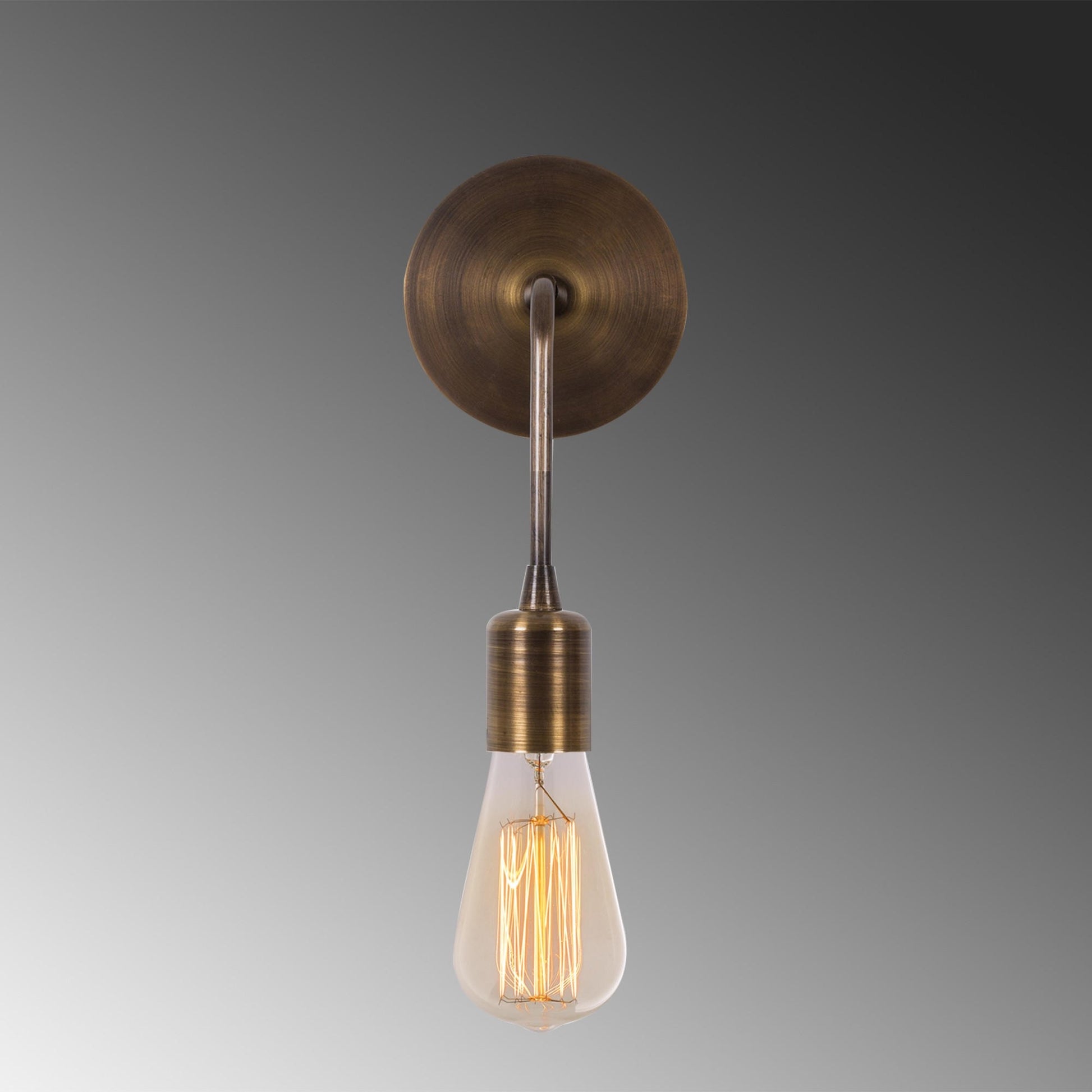 Aplique De Pared Colgante, Metal , Vintage, 6x12x27, Casquillo E 27 Max 40 W_2