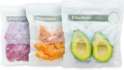 Sacos selantes a vácuo Foodsaver com fecho de correr 0,95 L FVB015X 26 unidades