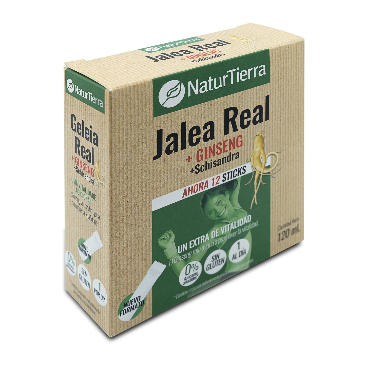 Geleia real com ginseng + schisandra, 12 unidades. NaturEarth