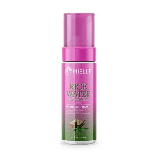 Espuma Para Trenzas Agua De Arroz Y Aloe Vera Mielle Organics 222ml_0