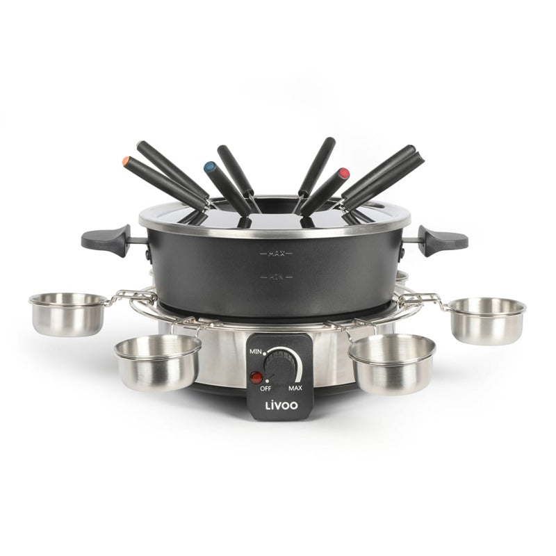 Livoo Olla De Fondue Eléctrica Para 8 Personas Negro 1,8 L 1000 W_0