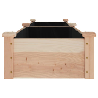 Jardinera Arriate Con Forro Madera Maciza Abeto 240x45x25 Cm_4