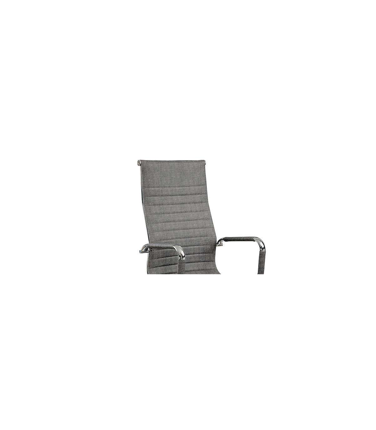 Silla Despacho Giratoria Elevable Acabado Gris Ceniza, 60 Cm(ancho) 108-115 Cm(altura) 66_4