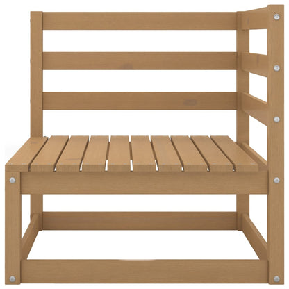 Muebles De Jardín 8 Piezas Marrón Miel Madera Maciza De Pino / Vetonek_1