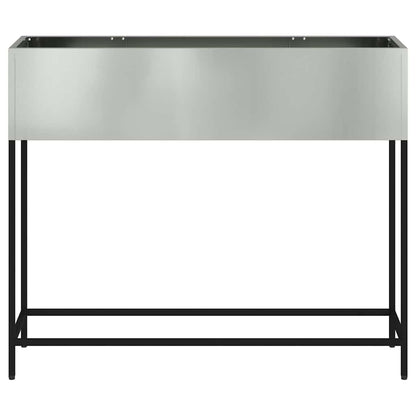 Jardinera Elevada Plateado 100 X 26 X 82 Cm Acero Galvanizado_4