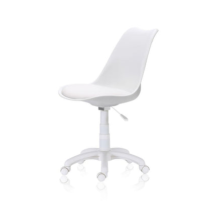 Silla De Escritorio Lina Pvc, Blanco, 60 X 79-89 X 60_1