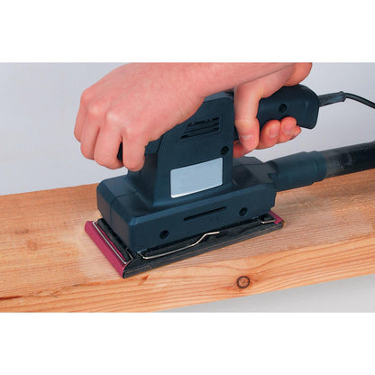 Wolfcraft 8409000 - 15 lixas de coríndon, grão 40, 80, 120; perfuradas 93 x 230 mm