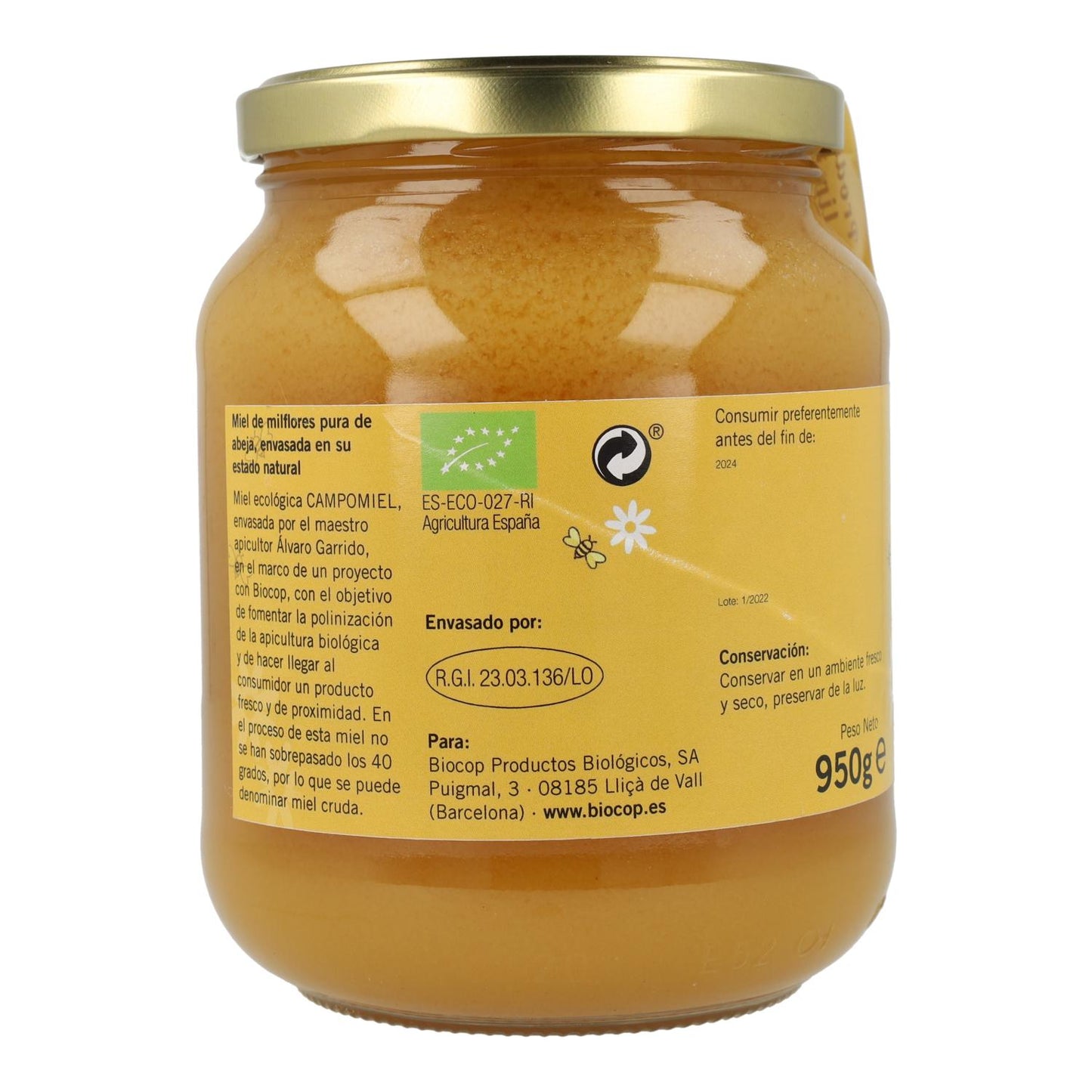 Miel de Mil Flores Biocop 450 gr