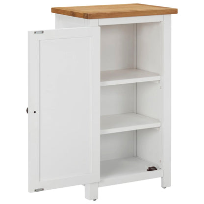 Aparador De Madera De Roble Maciza 45x32x85 Cm_1