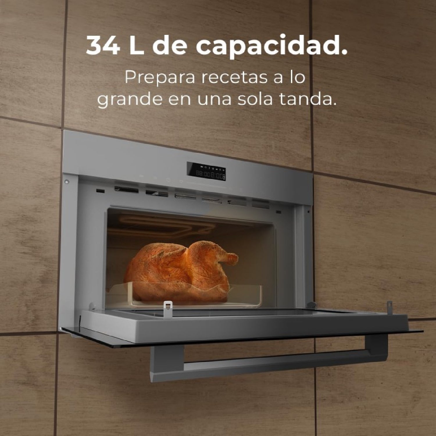 Cecotec Microondas Integrable Bolero Hexa Mw703800 Glass Grey_2