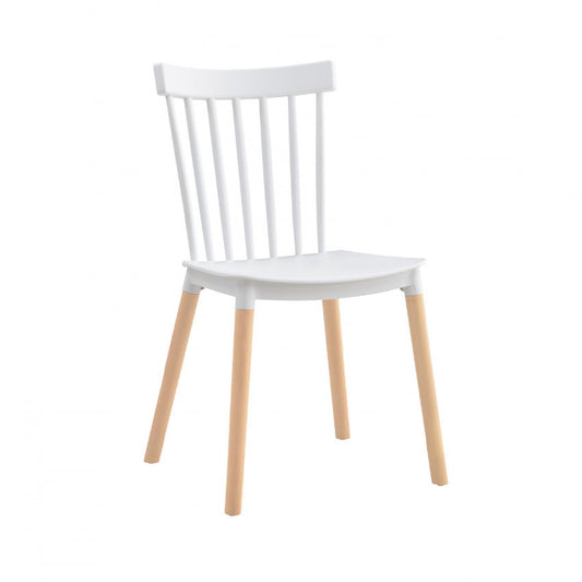 Silla De Comedor Valencia Blanco 44x52.5x81.5cm Thinia Home_0