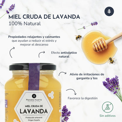 Planeta Huerto Mel Lavanda Cru 500 g
