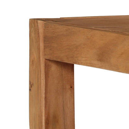 Mesa De Centro Madera Maciza De Acacia Marrón 80x80x41 Cm_1