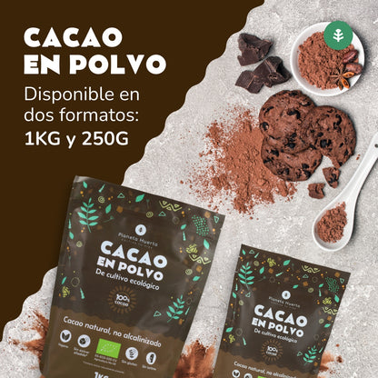 Cacau em pó biológico da Planeta Huerto
