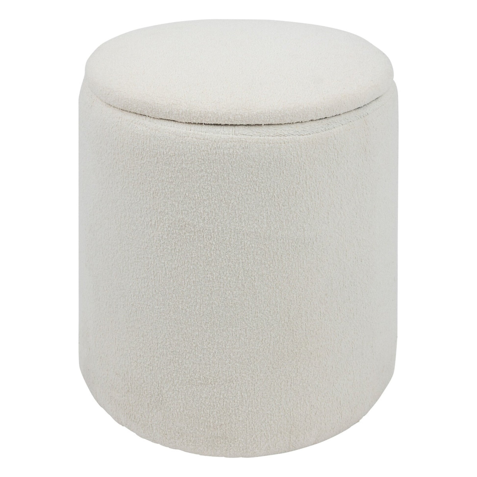 Puff Baúl Rizado Blanco Kaydi_0
